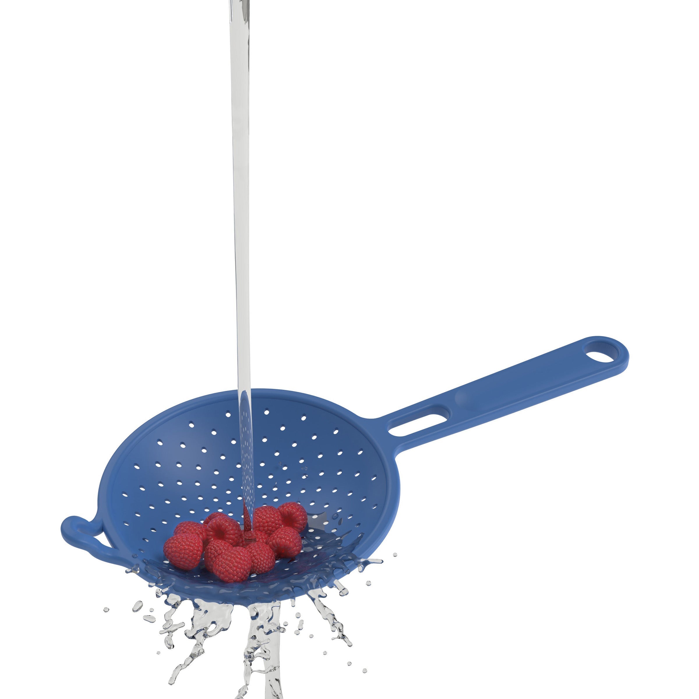 Robert Irvine 2-Piece Silicone Colander Set, Blue